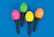 MINI NEON MARACAS Pkg/12 Pairs