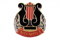CLOISONNE LYRE PIN Ensemble