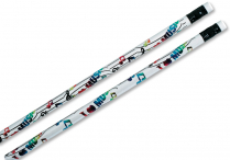 I (HEART) MUSIC WITH NOTES PENCILS Pkg. of 12