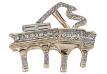 RHINESTONE PIN Grand Piano