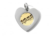 MUSIC HEART CHARM