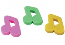 MUSIC NOTE ERASERS Pkg/144