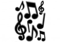 BLACK MUSICAL WALL/WINDOW CLINGS