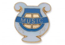 LYRE TACK PINS Music Pkg/12