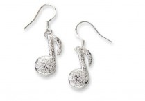 STERLING NOTE EARRINGS