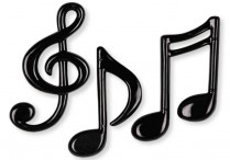 PLASTIC MUSICAL NOTES