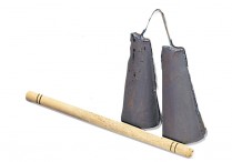 DOUBLE AGOGO GONG w/stick