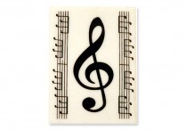 CLEF/STAFF ERASER Pkg/12