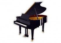 DIE CUT MAGNET Grand Piano