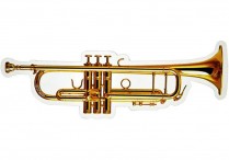 DIE CUT MAGNET Trumpet