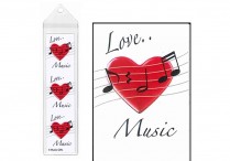 LOVE... MUSIC BOOKMARK