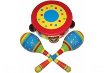 STRIPE Tambourine & Maracas