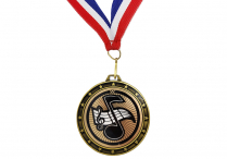 HOLOGRAPHIC NOTES/STAFF MEDALLION & RIBBON