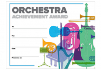 ACHIEVEMENT AWARD CERTIFICATE Orchestra