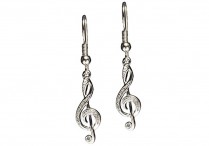 RHINESTONE CLEF Earrings