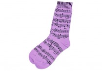 SHEET MUSIC Women's Socks LAVENDER