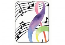 RAINBOW CLEF ON STAFF MAGNET
