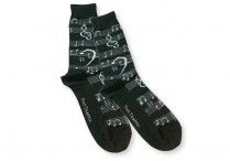 MUSIC NOTES Mens Socks Black