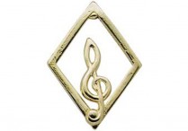 CLEF IN DIAMOND PIN