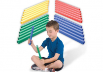 RHYTHM BATONS Plastic Lummi Sticks Set of 12 Pairs