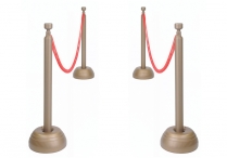 RED ROPE STANCHIONS