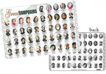 Laminated Mat GREAT COMPOSERS