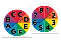 Music Spinner NOTES/NUMBERS