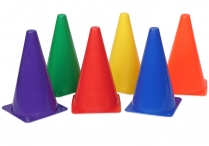 PLASTIC CONES Spot Markers Set of 6