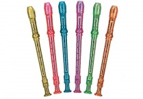 PLASTIC GLITTER RECORDERS