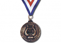 MUSIC LYRE MEDALLION Bronze