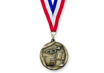 SCULPTURED BAND MEDALLION Gold