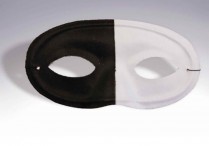 BLACK & WHITE PHANTOM EYE MASK