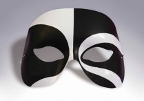 BLACK & WHITE MASQUERADE EYE MASK