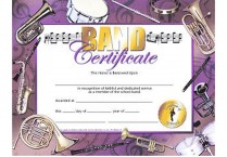 AWARD CERTIFICATE Band