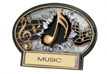 SCULPTURED NOTE BURST PLAQUE