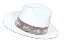 COWBOY HAT White Pkg/12