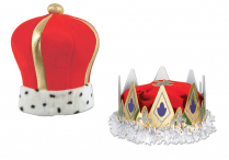 PLUSH CROWNS King & Queen