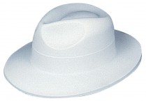 VELOUR FEDORA White