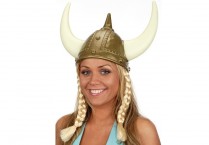 VIKING HELMET with Braids