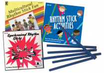 RHYTHM STICK CDs w/ 12 pr. RHYTHM STICKS