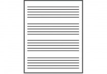WIPE-OFF WIDE-LINE STAFF CARD