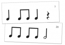 EASY RHYTHM FLASHCARDS for Beginning Readers
