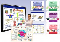 MUSIC WORKS CURRICULUM Vol 1-4 Guides & CDs & MUSIC ELEMENTS Poster Set