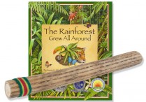THE RAINFOREST GREW ALL AROUND Paperback & SMALL RAINSTICK