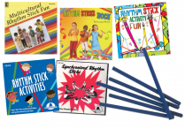 RHYTHM STICK 5-CDs w/ RHYTHM STICKS Set