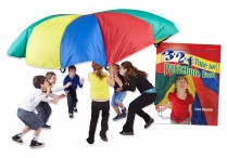 3-2-1 TIME FOR PARACHUTE FUN Activity Book & 12' PARACHUTE