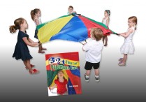 3-2-1 TIME FOR PARACHUTE FUN Paperback & 6-FT. PARACHUTE Set