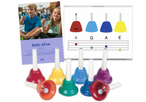 BELLS ALIVE DVD & Kidsplay 8-NOTE HANDBELLS Set