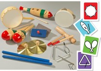 RHYTHM INSTRUMENTS & RHYTHM INSTRUMENT FLASHCARD KIT Set