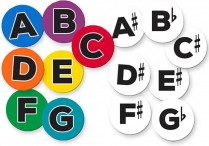 Music-Go-Rounds ALPHADOTS Set 1 & SHARP/FLAT NOTES